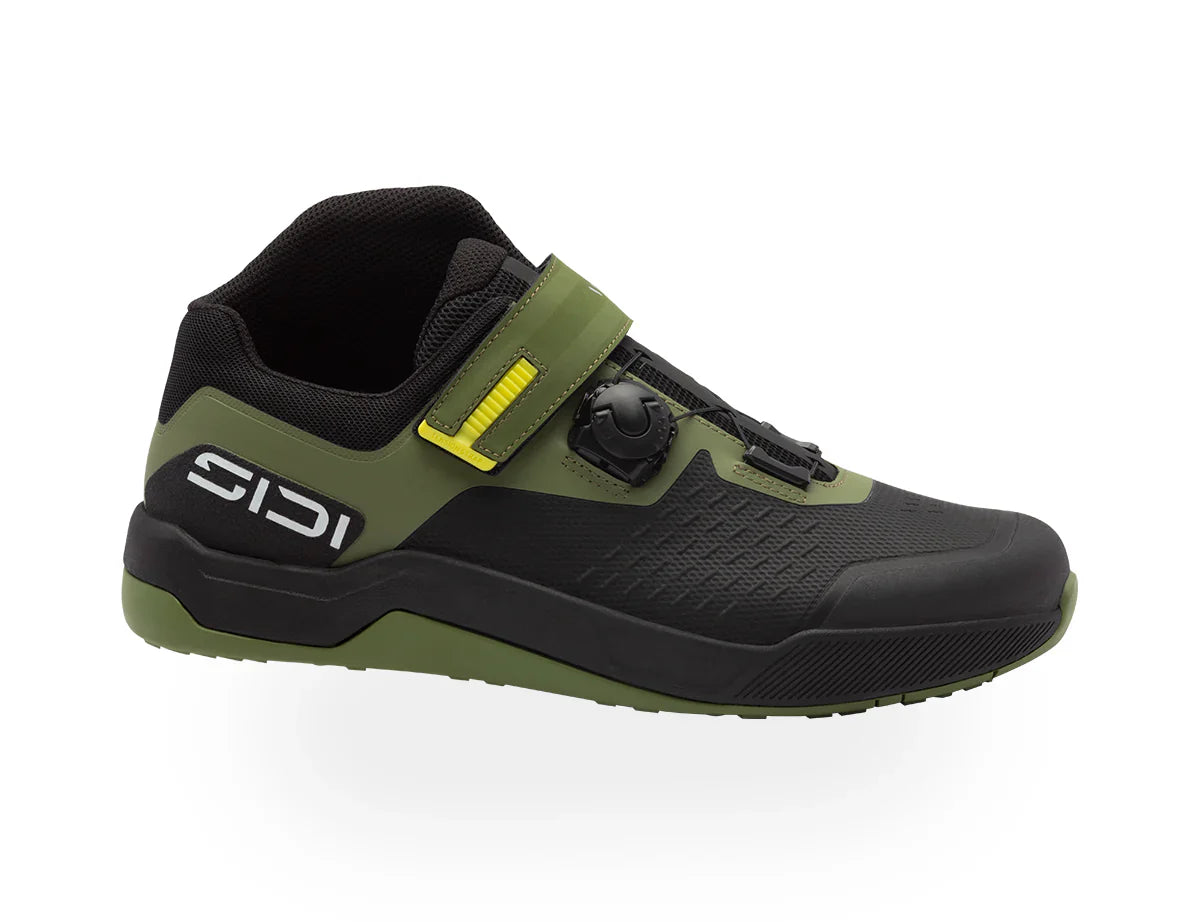 Zapatilla Ciclismo Sidi Enduro Plataforma Descentio Negro / Verde