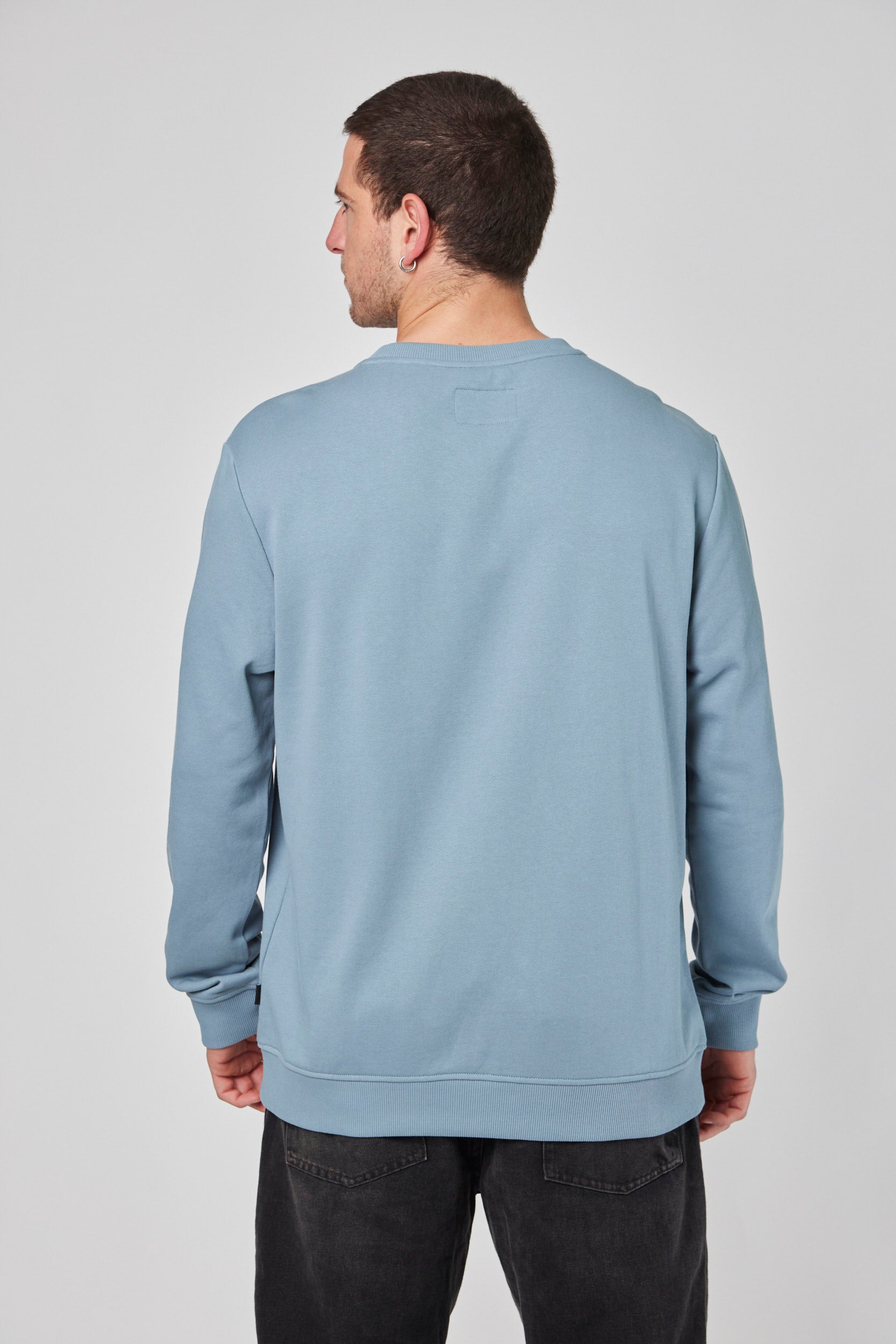 Poleron Celeste Hombre Crew