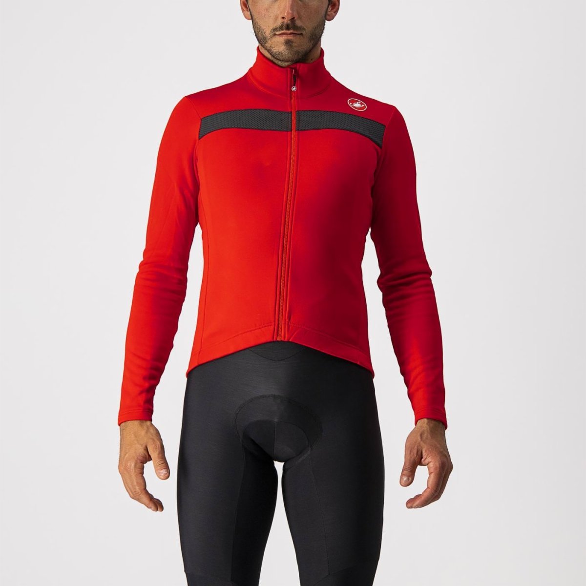 Castelli Jersey Puro 3 FZ Red - Rideshop