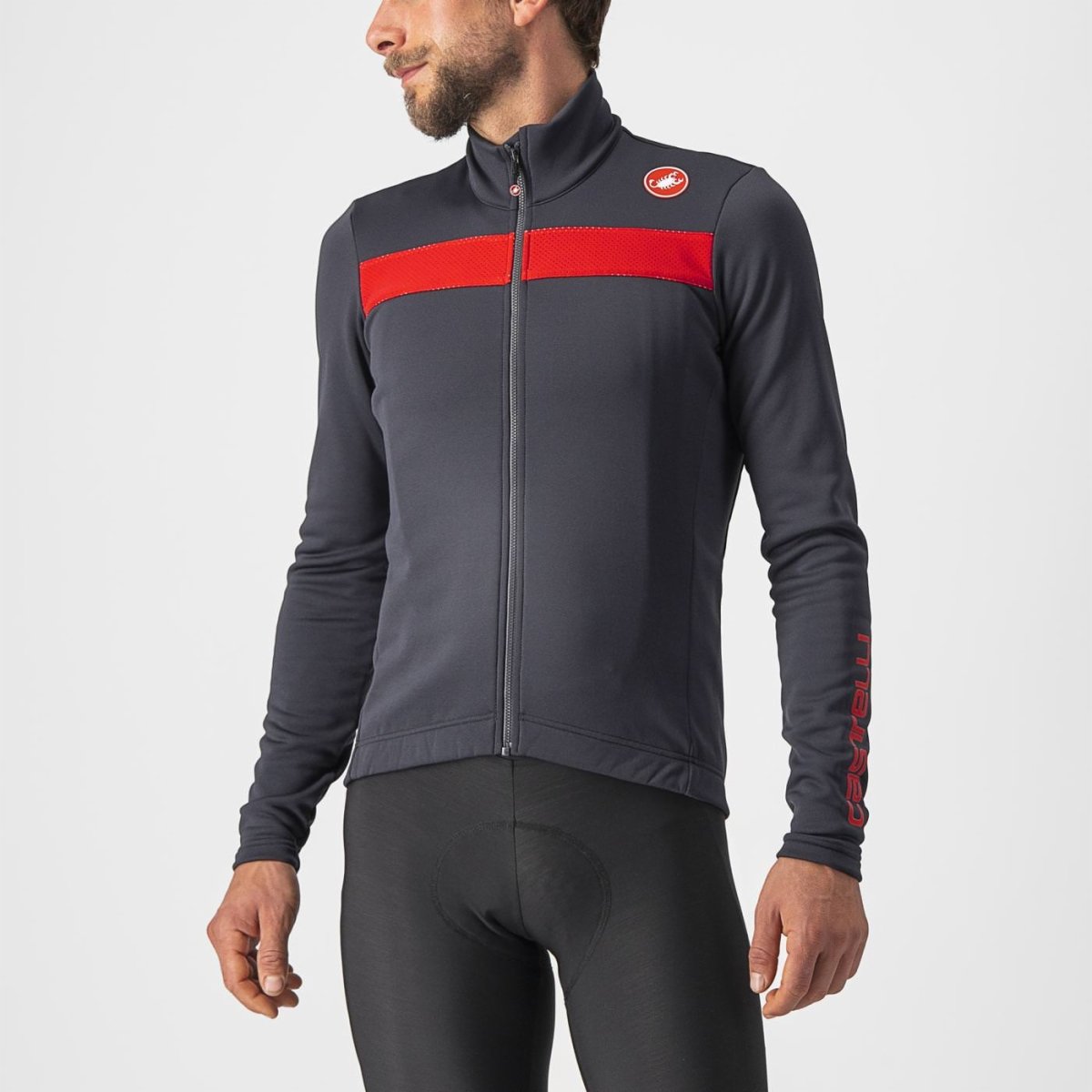 Castelli Jersey Puro 3 FZ Dark Gray