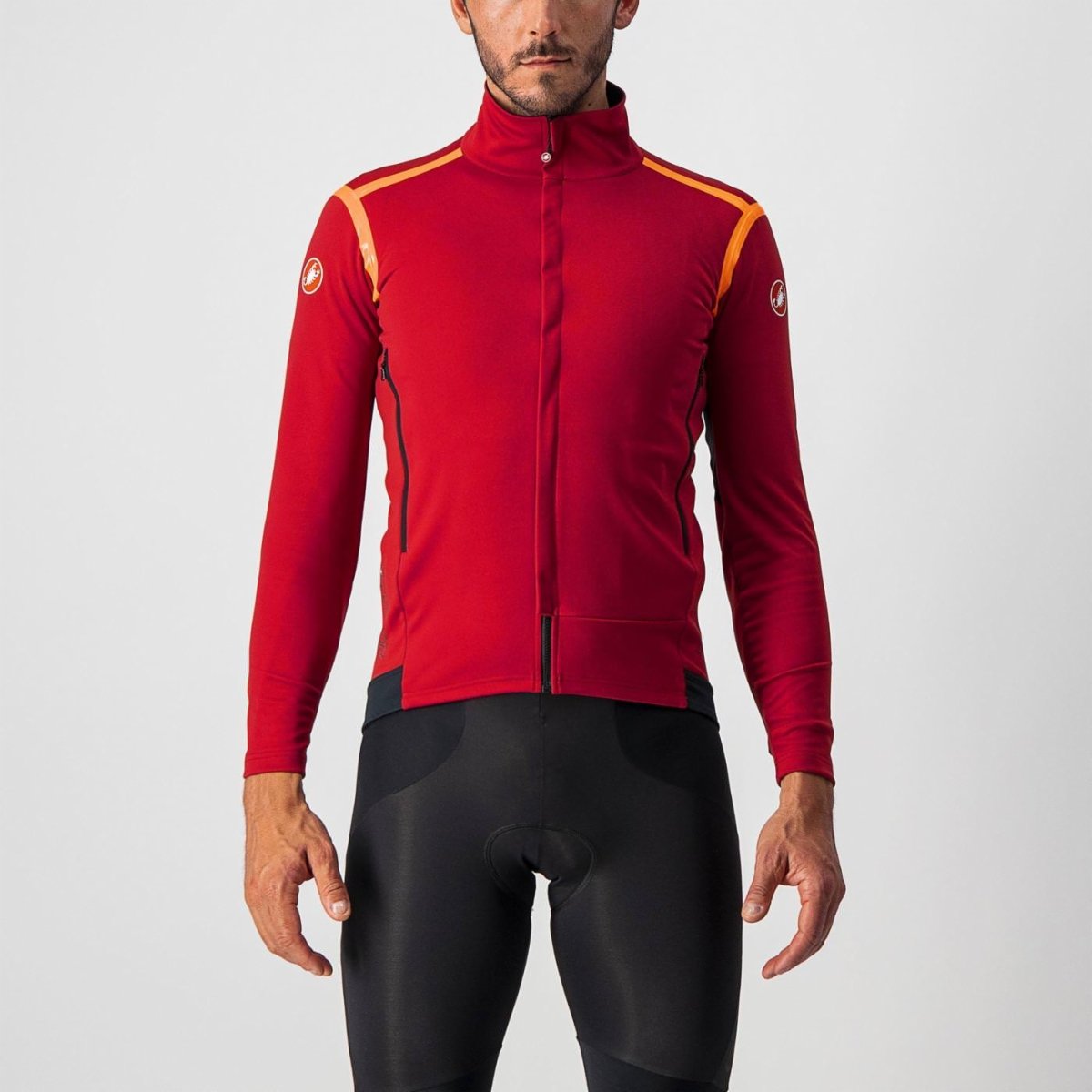 Castelli Jacket Perfetto Ros Long SL Rosso - Rideshop