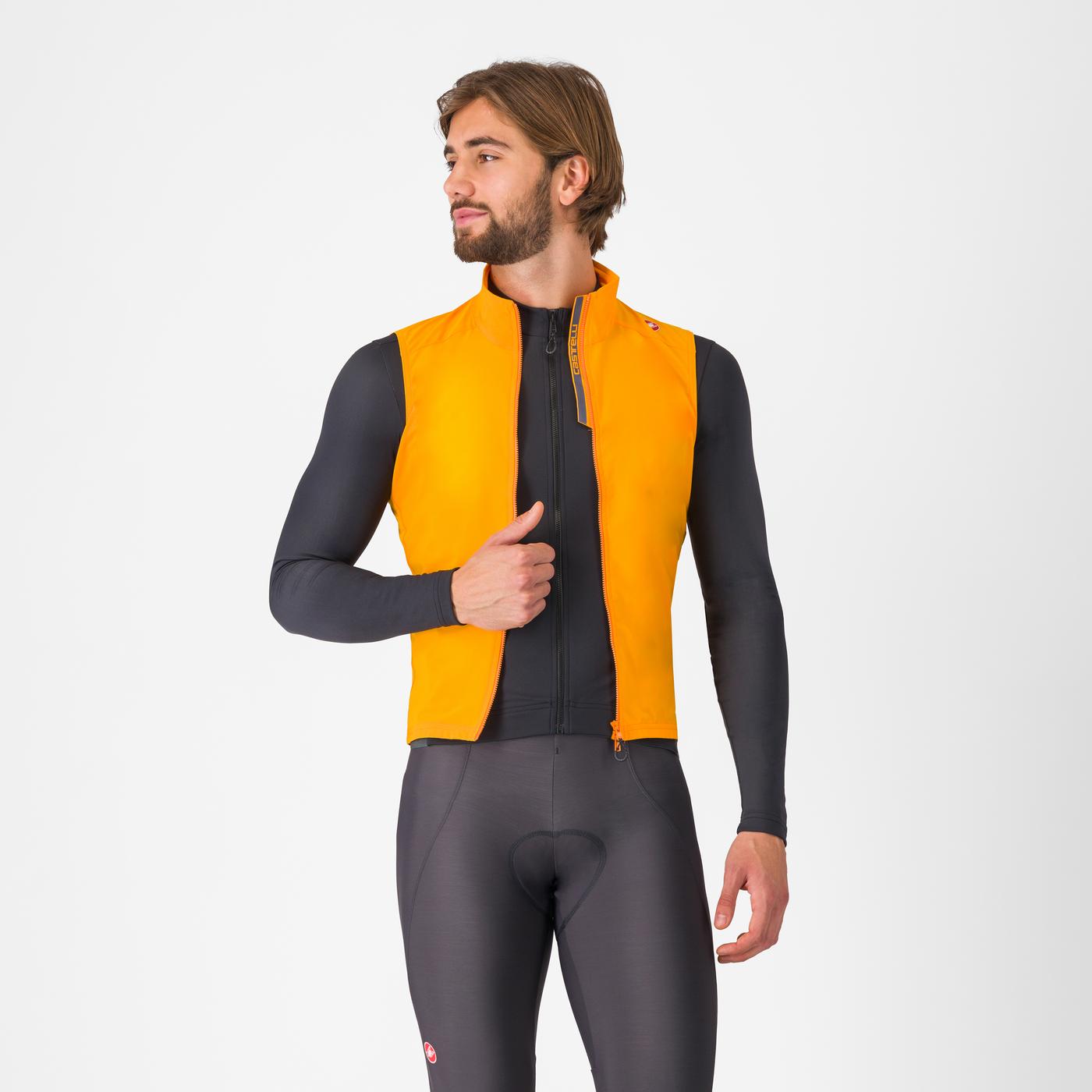 Cortaviento Castelli Espresso Vest Vivid Orange