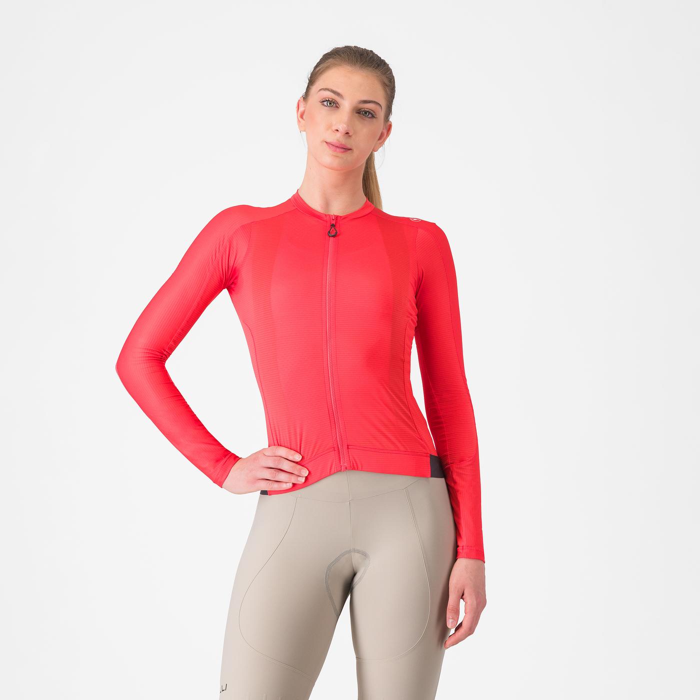 Cortaviento Castelli Espresso W Vest Manga Larga Hibiscus Mujer