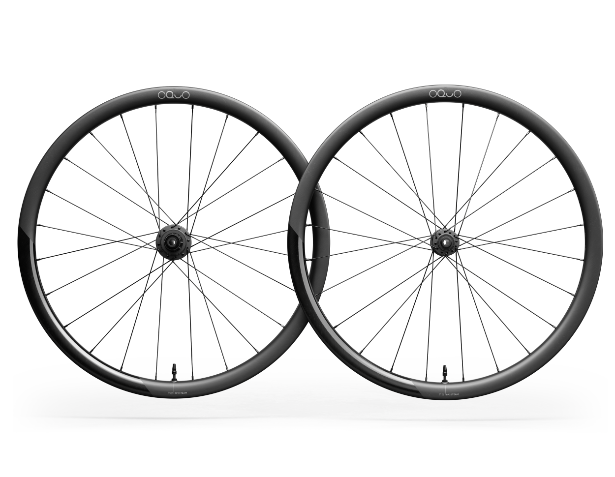 Rueda Ruta Oquo RP35TEAM Shimano HG Negra Par