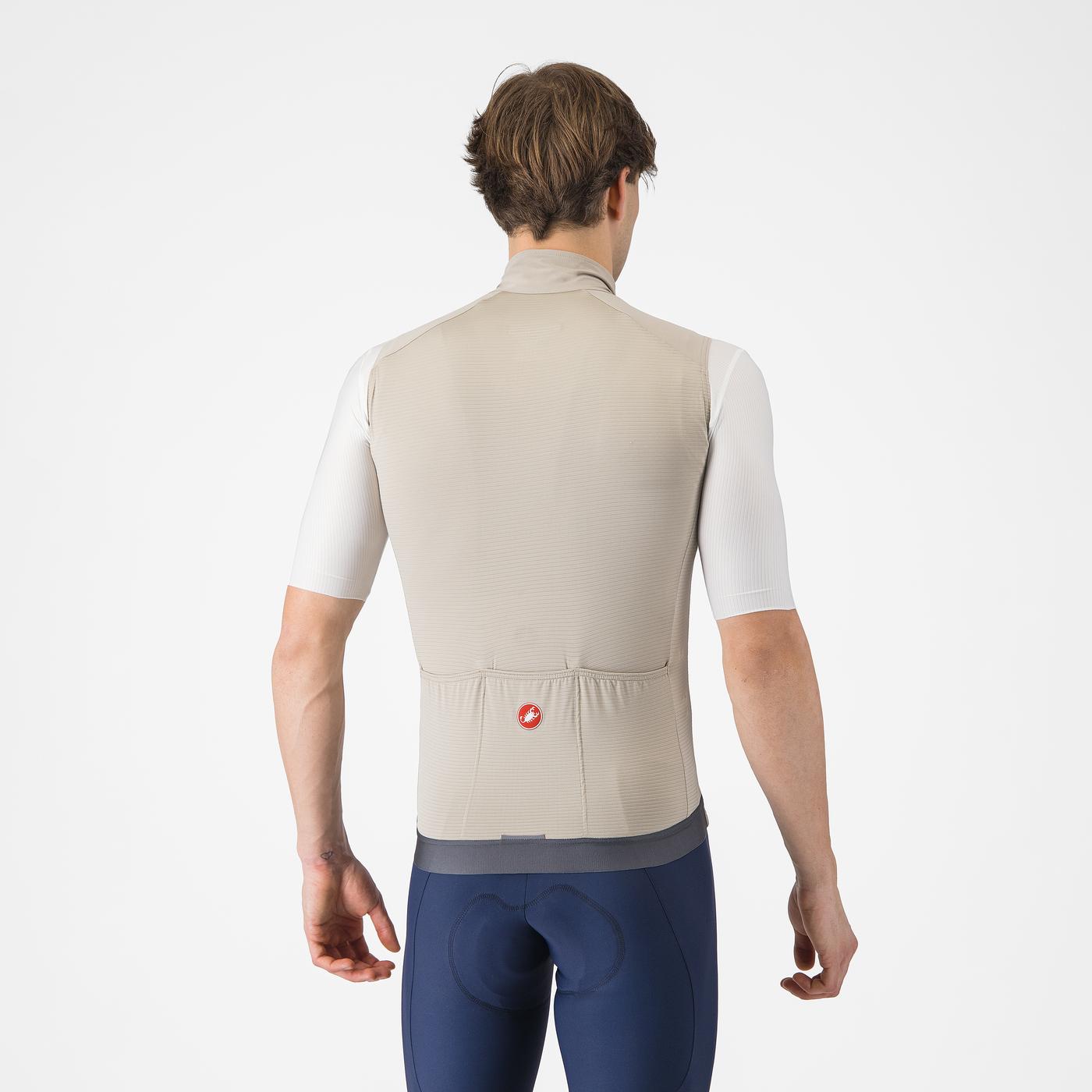 Cortaviento Castelli Espresso Vest Clay Dark Grey