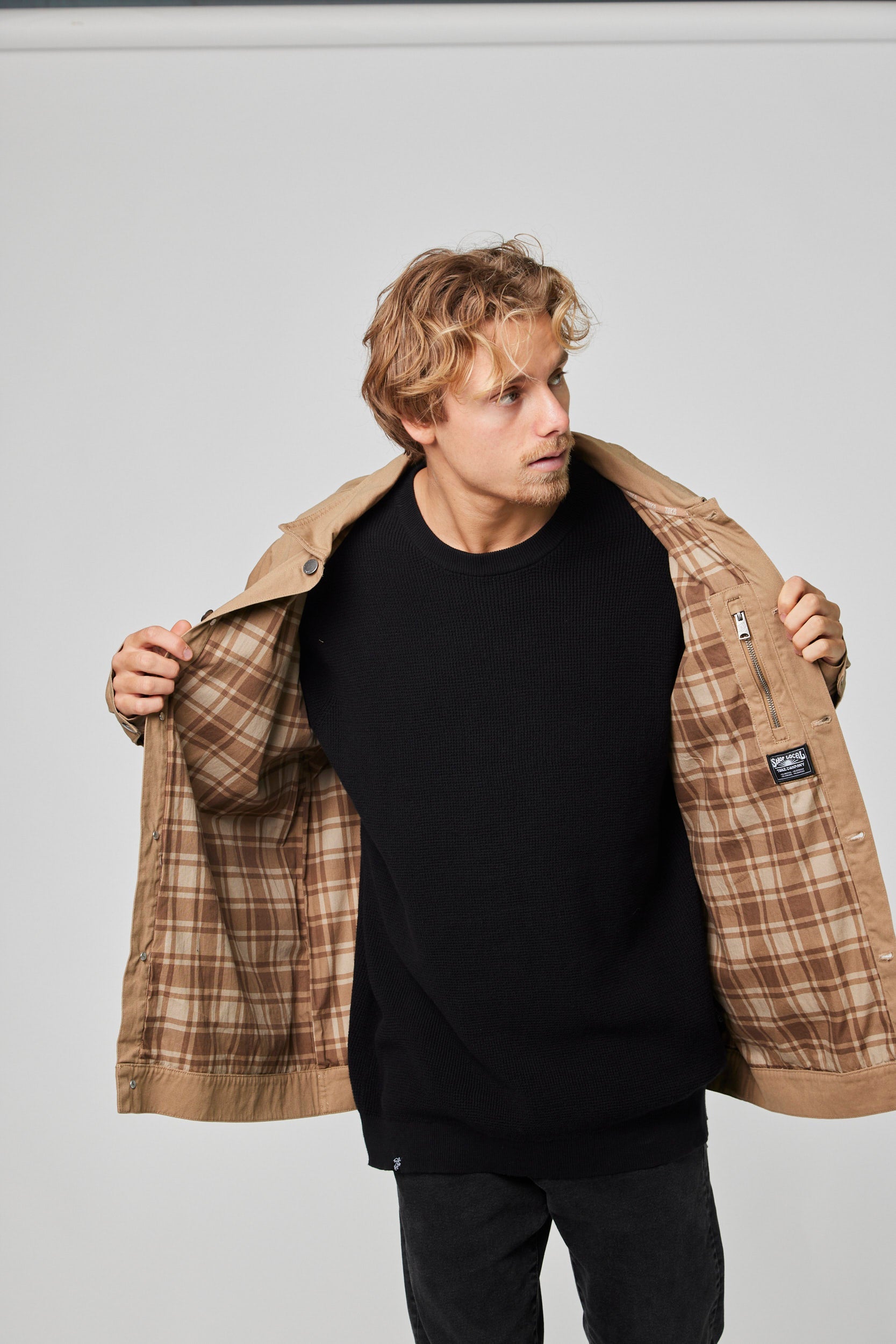 Chaqueta Beige Hombre Cooper