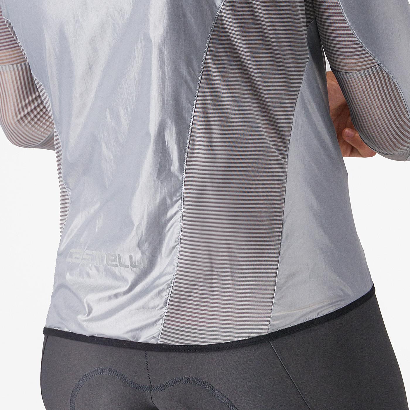 Cortaviento Castelli Aria Silver Gray