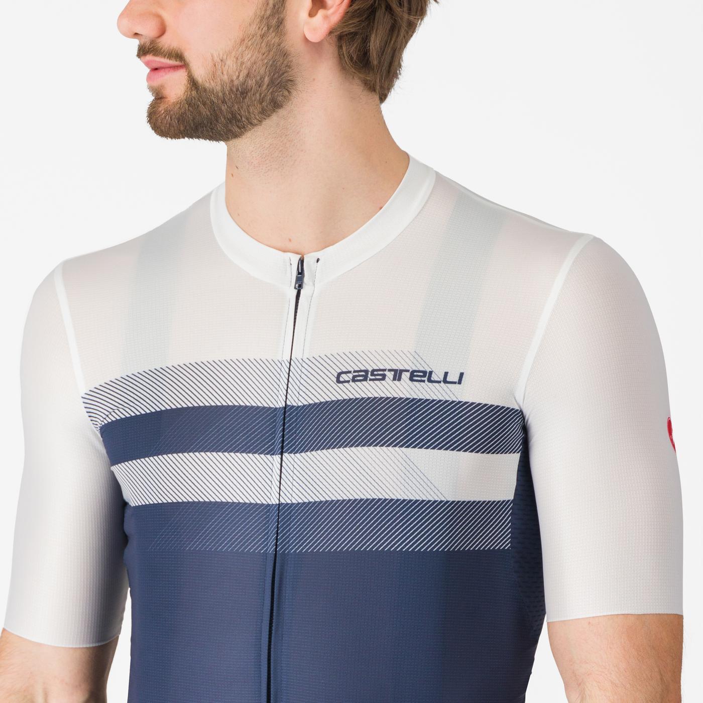 Jersey Castelli Simbolo Belgian Blue White
