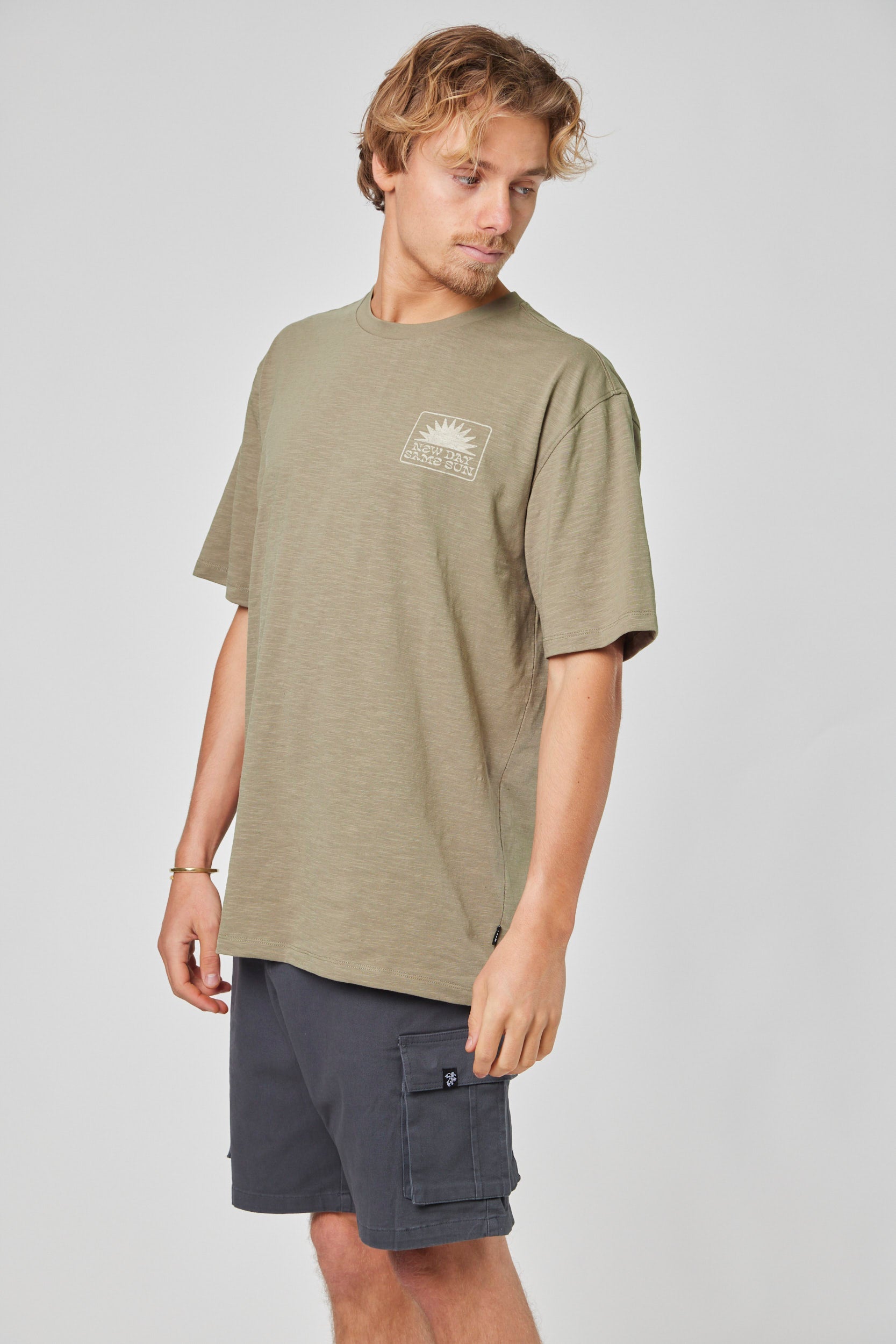 Polera Verde Hombre Manga Corta Sunday