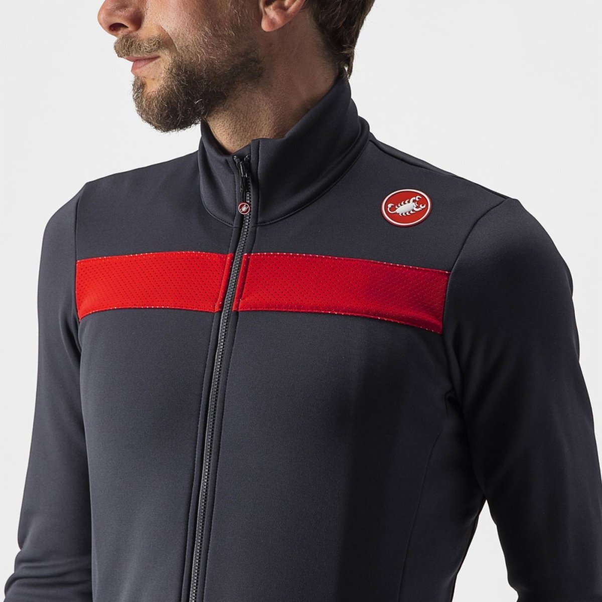 Castelli Jersey Puro 3 FZ Dark Gray