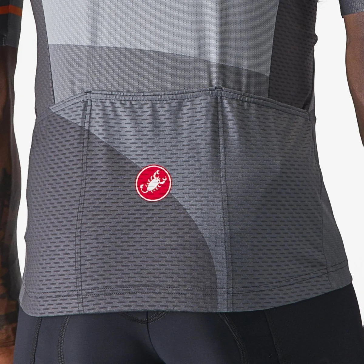 Jersey Castelli Orizzonte Gris-Blanco