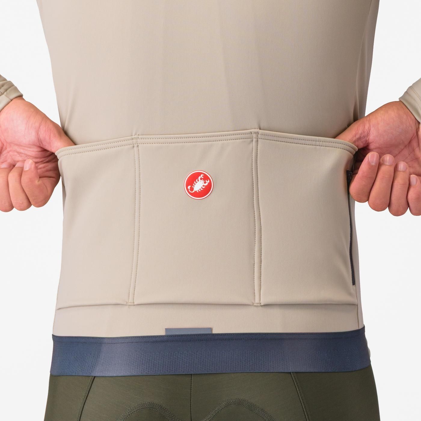 Jersey Térmico Castelli Espresso Dark Gray