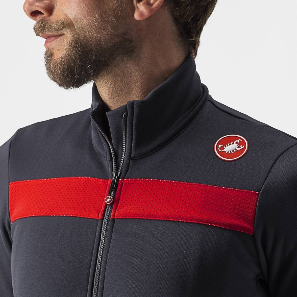 Castelli Jersey Puro 3 FZ Dark Gray