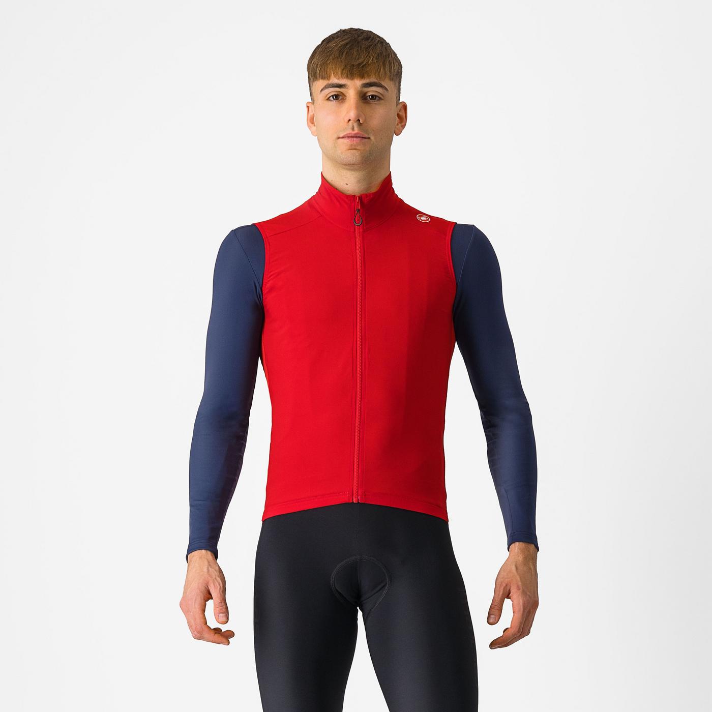 Cortaviento Castelli Espresso Vest Rich Red