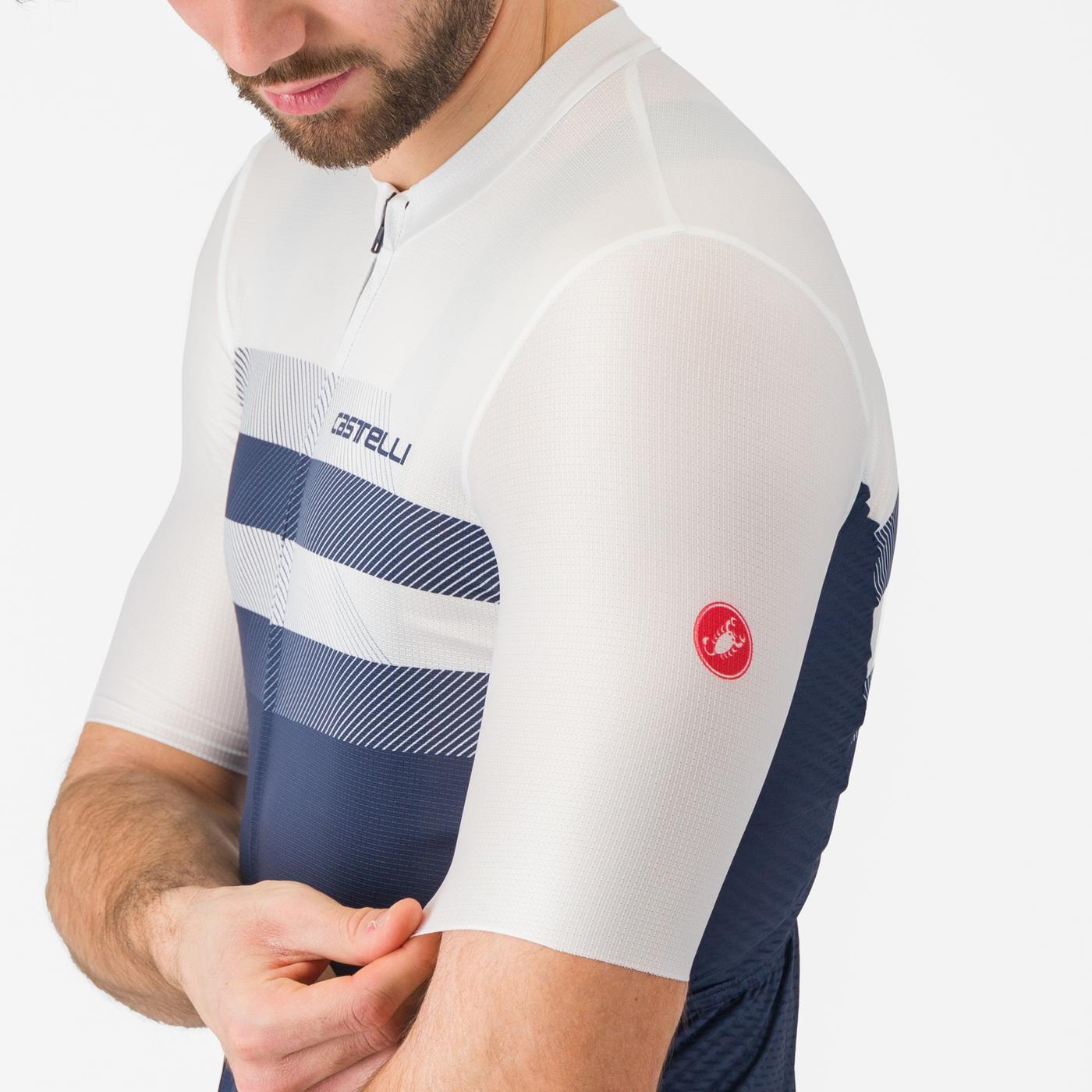 Jersey Castelli Simbolo Belgian Blue White
