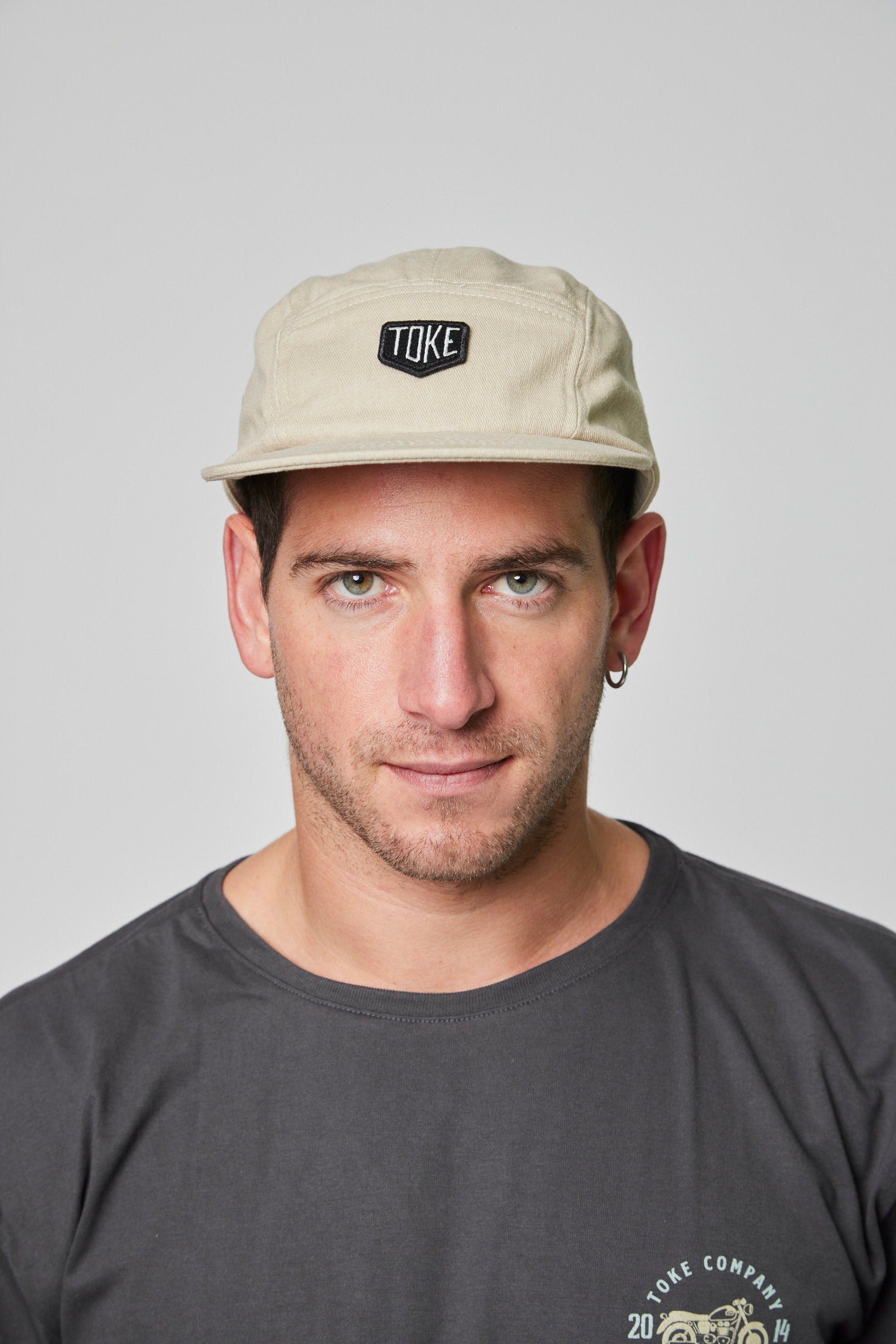 Jockey Beige Five Panel Toke