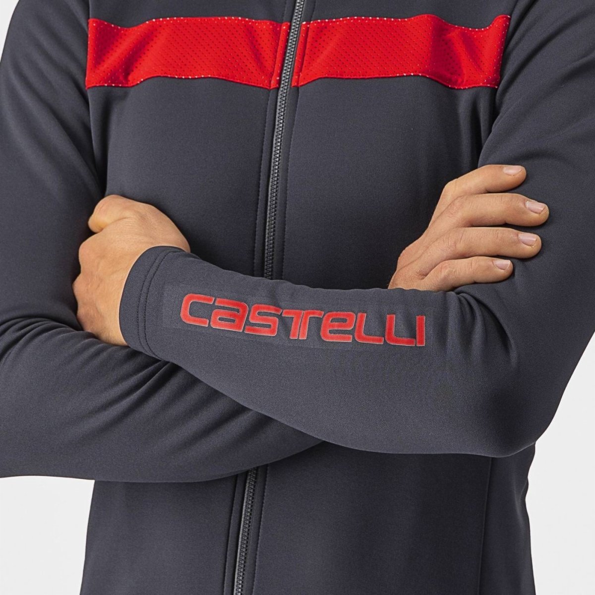 Castelli Jersey Puro 3 FZ Dark Gray