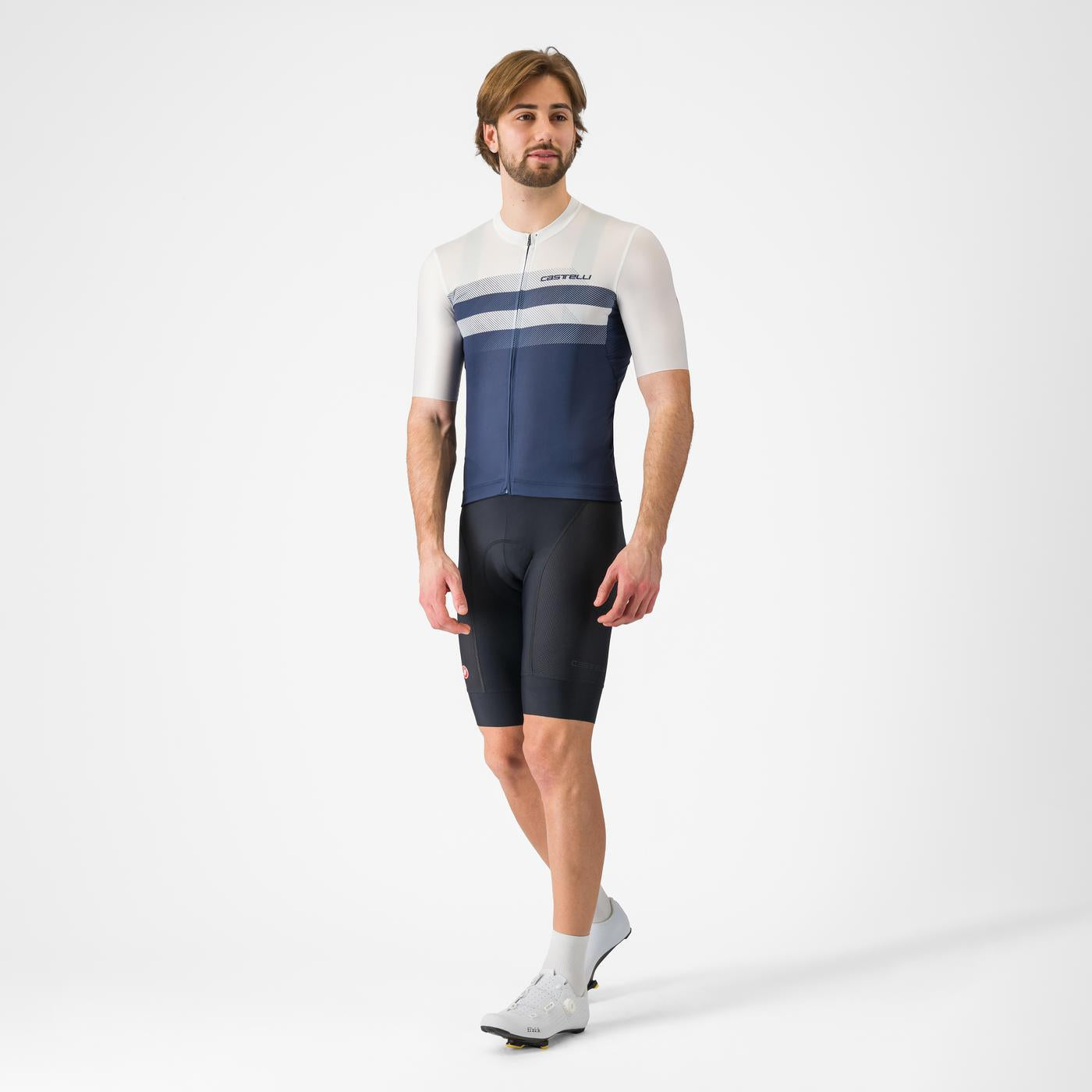 Jersey Castelli Simbolo Belgian Blue White