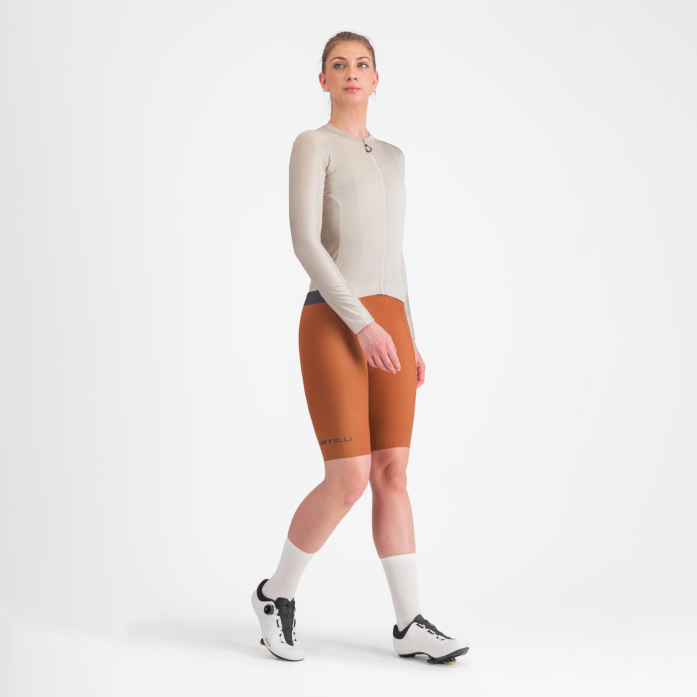 Cortaviento Castelli Espresso W Vest Manga Larga Silver Moon Mujer