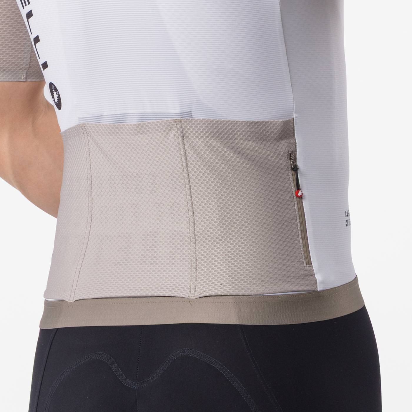 Jersey Castelli Corretto Ivory Clay Black