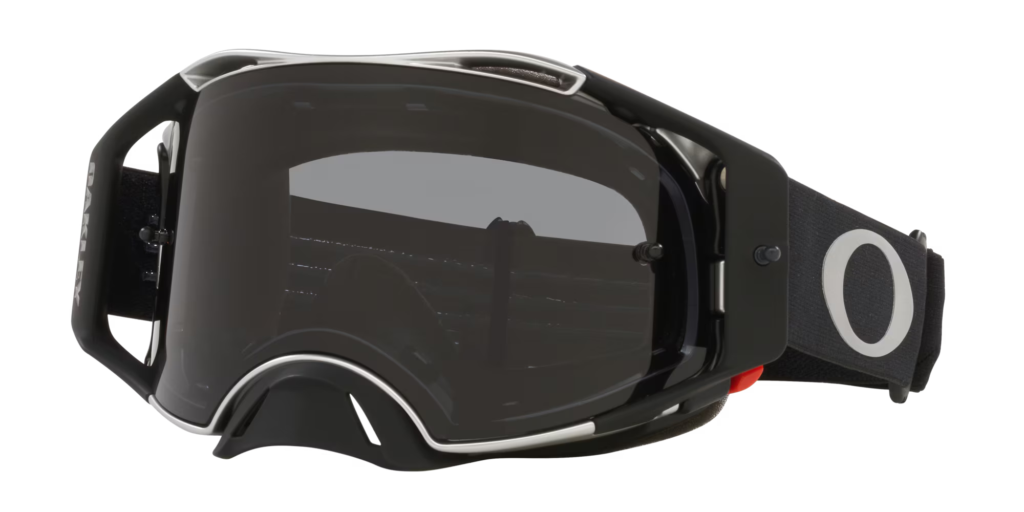 Lentes Oakley Airbrake MX Goggles Dark Grey Lenses Tuff Blocks Gunmetal Black Strap