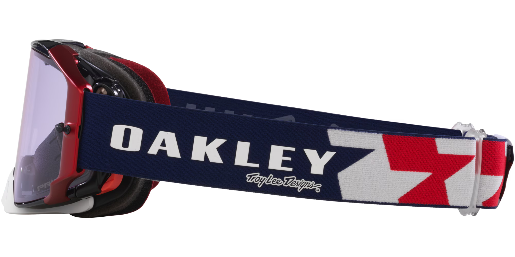 Lentes Oakley Airbrake® MX Troy Lee Designs Series Goggles prizm mx low light Lenses Troy Lee Designs Rwb Stars Strap