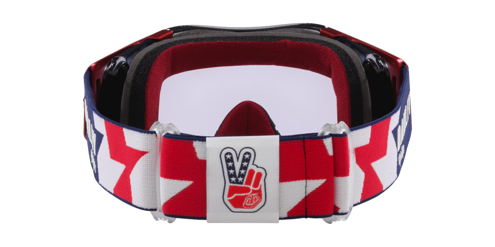 Lentes Oakley Airbrake® MX Troy Lee Designs Series Goggles prizm mx low light Lenses Troy Lee Designs Rwb Stars Strap