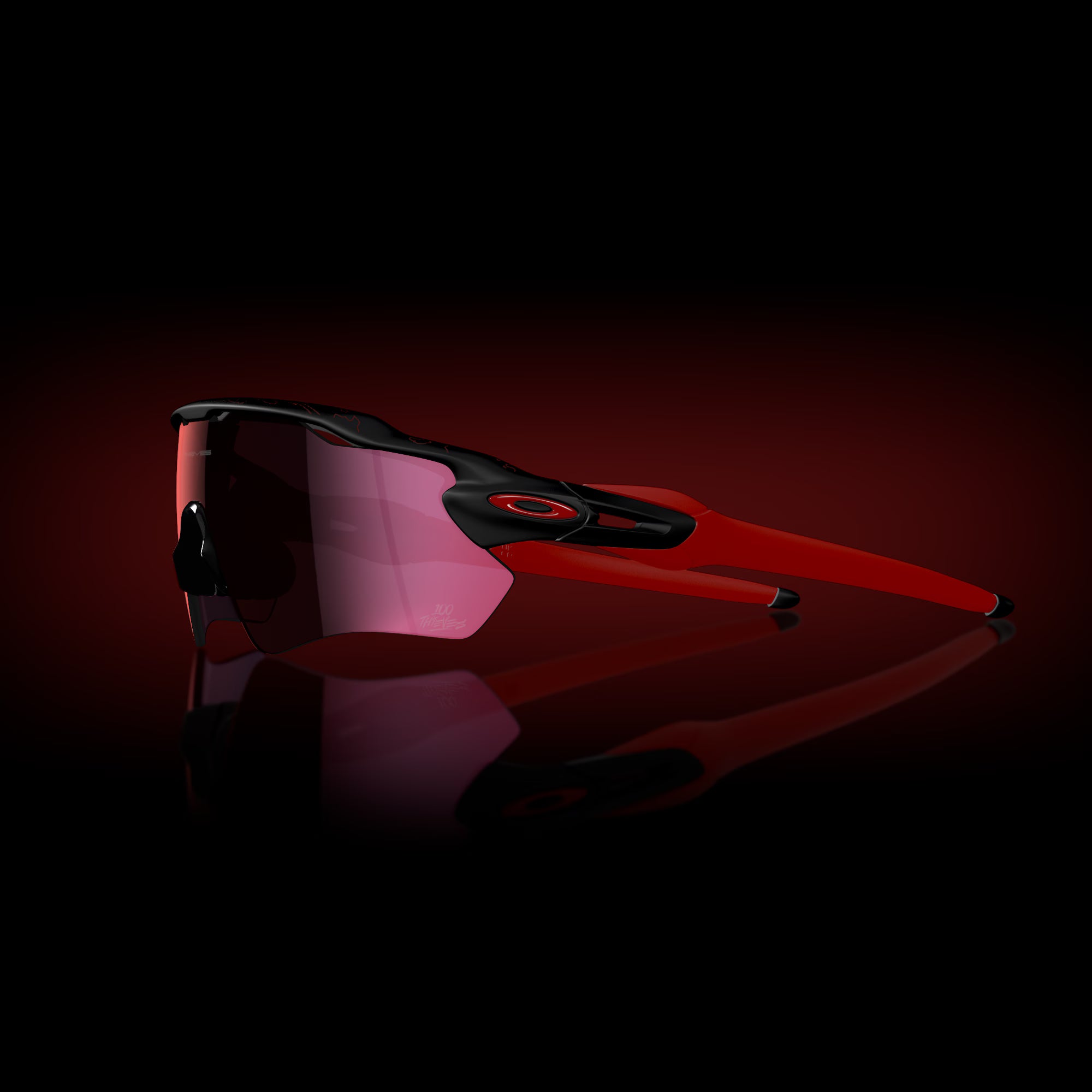 Lentes Oakley Radar EV Path 100 Thieves Collection Prizm Road Lenses 100T Matte Black Frame