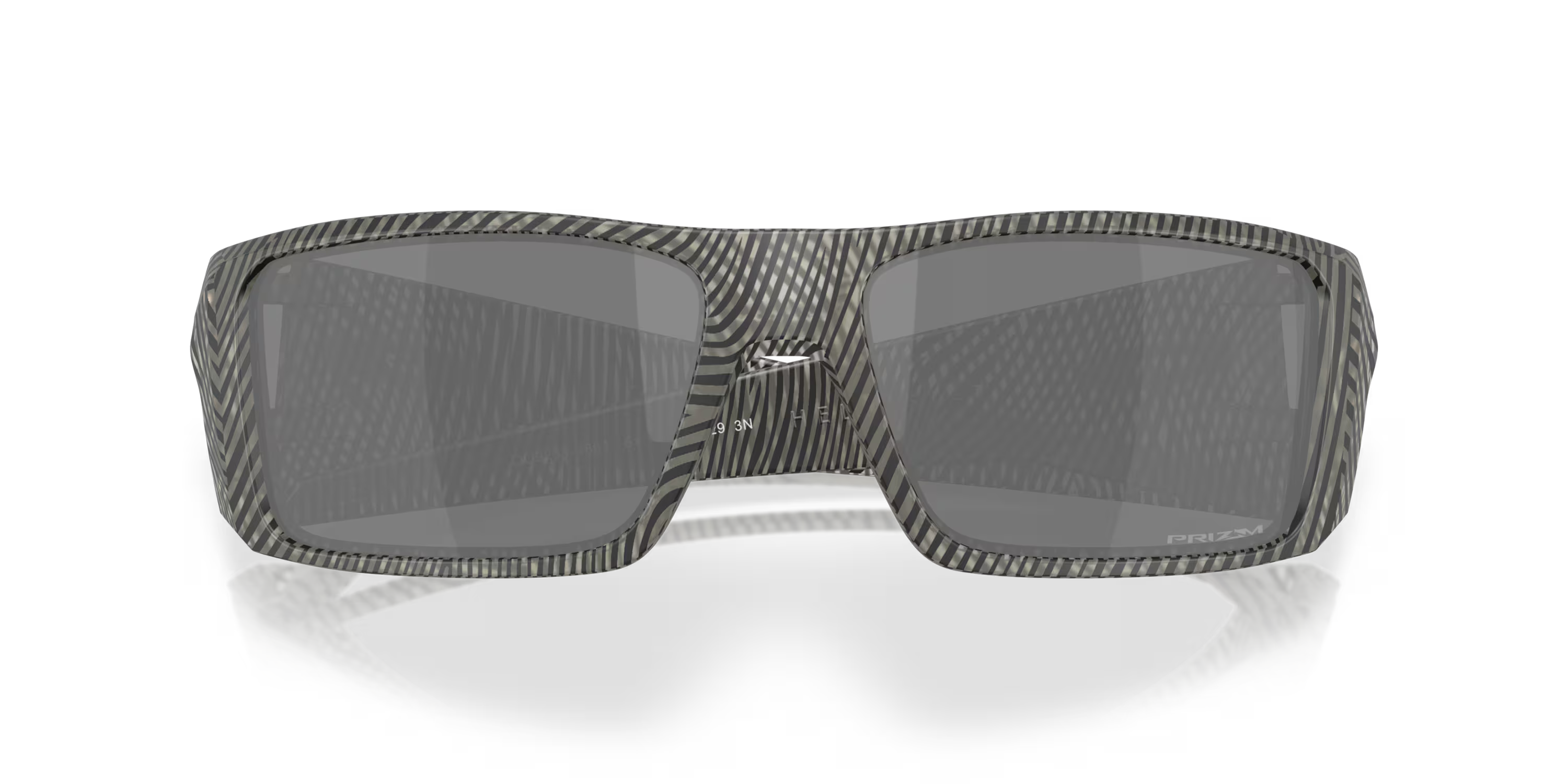 Lentes Oakley Heliostat Night Mission Collection Prizm Black Lenses Matte Grey Ink Fingerprint Frame