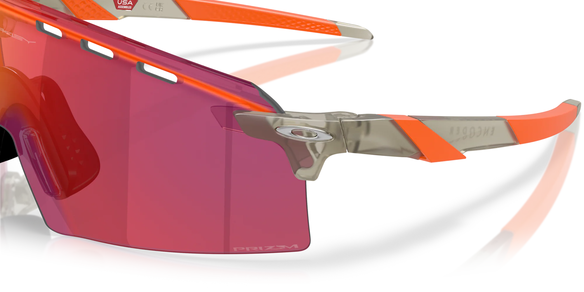 Lentes Oakley Encoder Strike Prizm Road Lenses Matte Grey Ink Frame