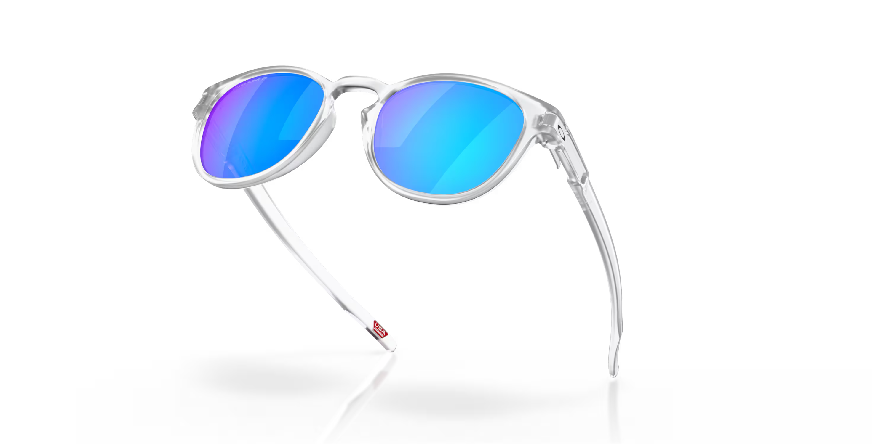 Lentes Oakley Latch Prizm Sapphire Polarized Lenses Matte Clear Frame