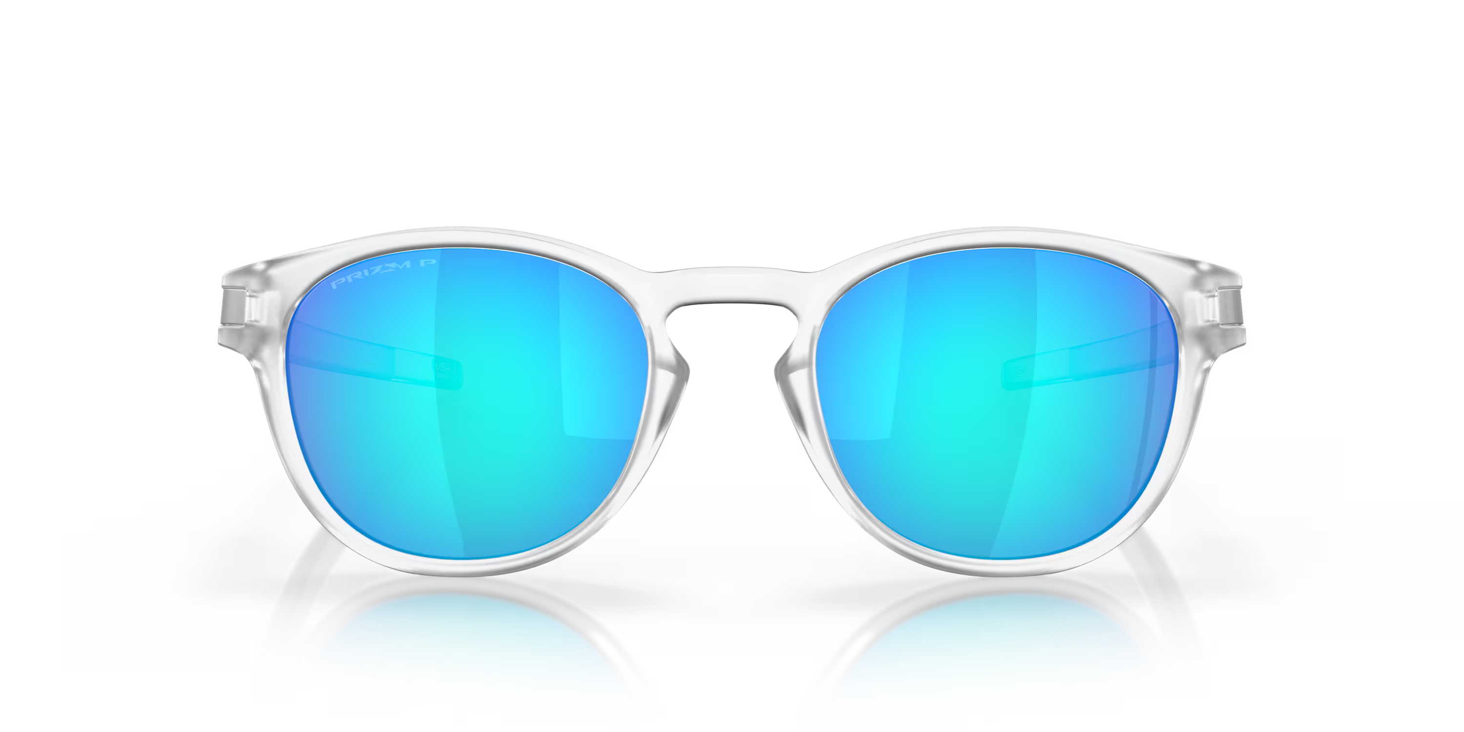 Lentes Oakley Latch Prizm Sapphire Polarized Lenses Matte Clear Frame