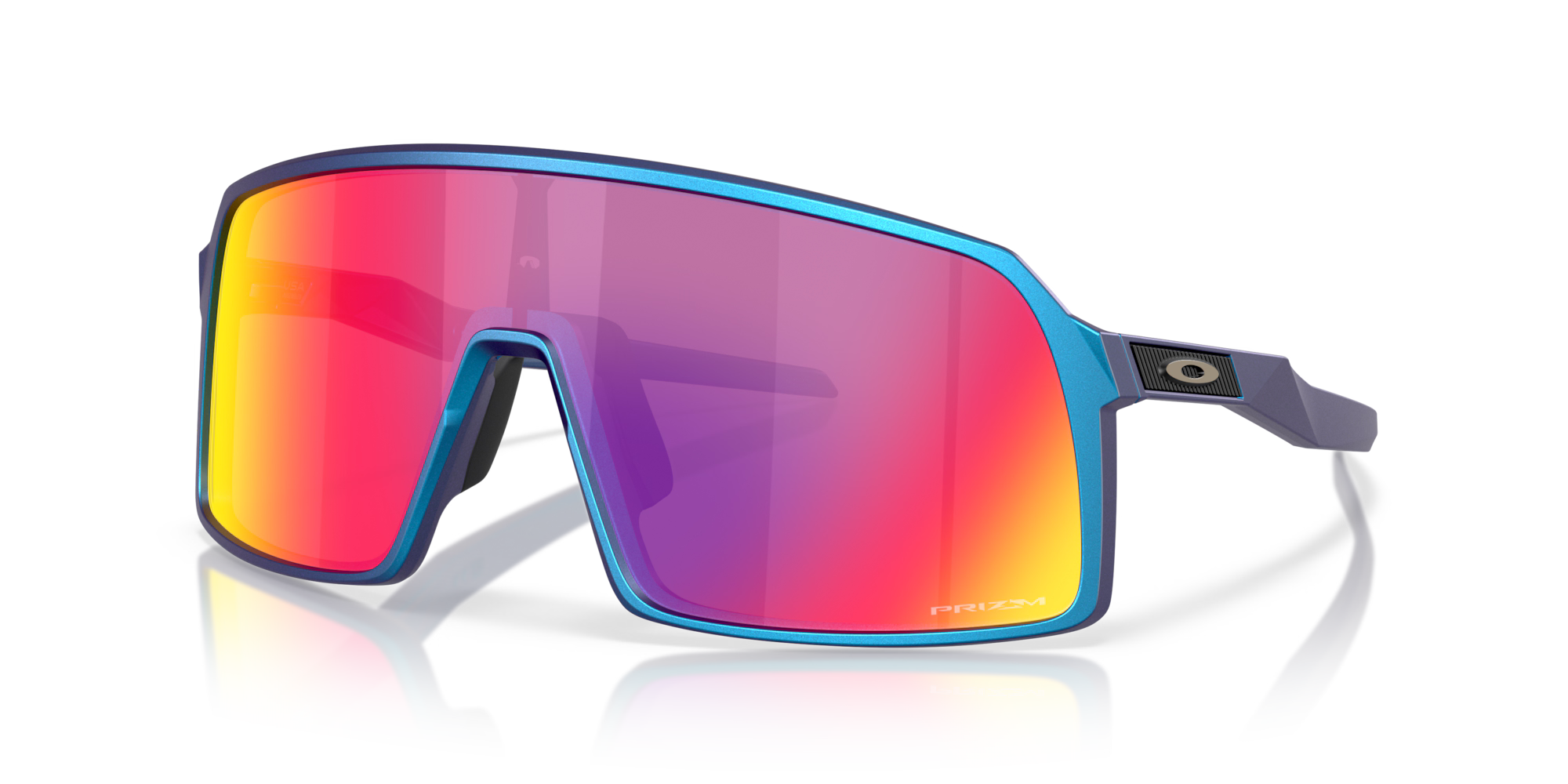 Lentes Oakley Sutro Prizm Road Lenses Matte Cyan/Blue Colorshift Frame