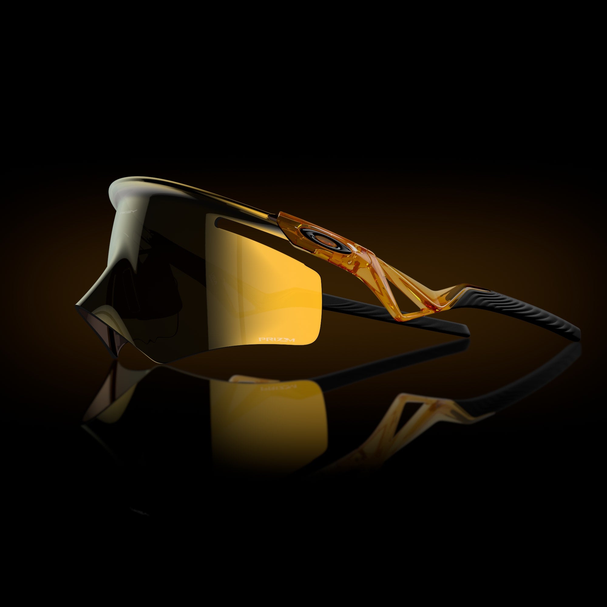 Lentes Oakley QNTM Kato Prizm 24K Lenses Transparent Light Curry Frame