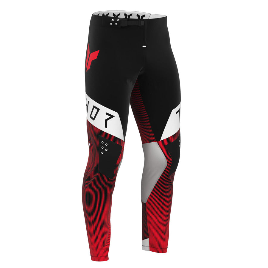 Pantalón Moto Thor Sportmode Vanish Negro / Rojo
