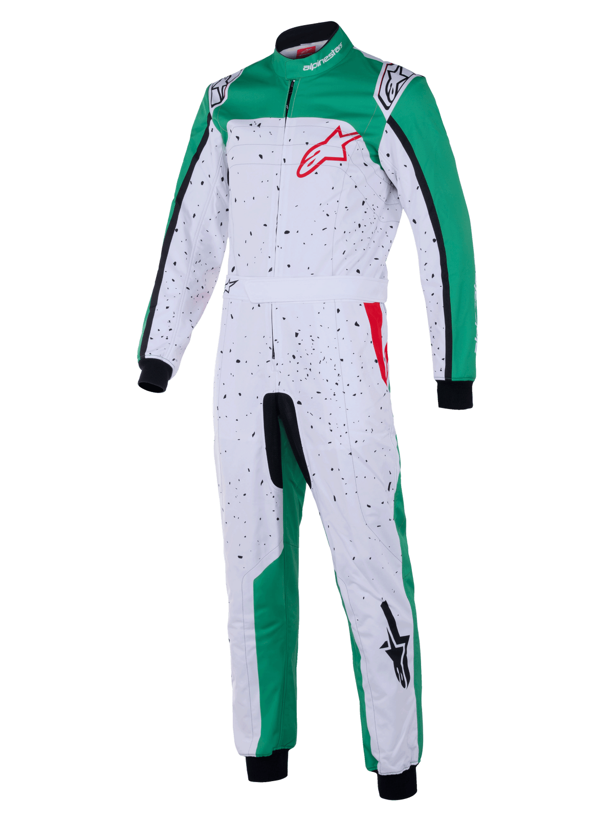 Buzo Karting Alpinestars Kmx-9 V3 Graphic 6 - Blanco/Verde/Rojo 40