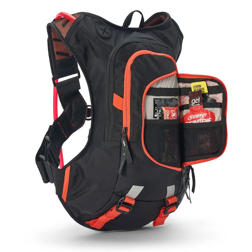 Mochila de Hidratación USWE Hydro 12L Negro Naranjo