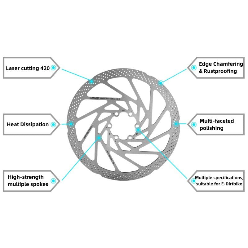 Discos de freno Bicicleta Lewis heavy duty 2.3mm