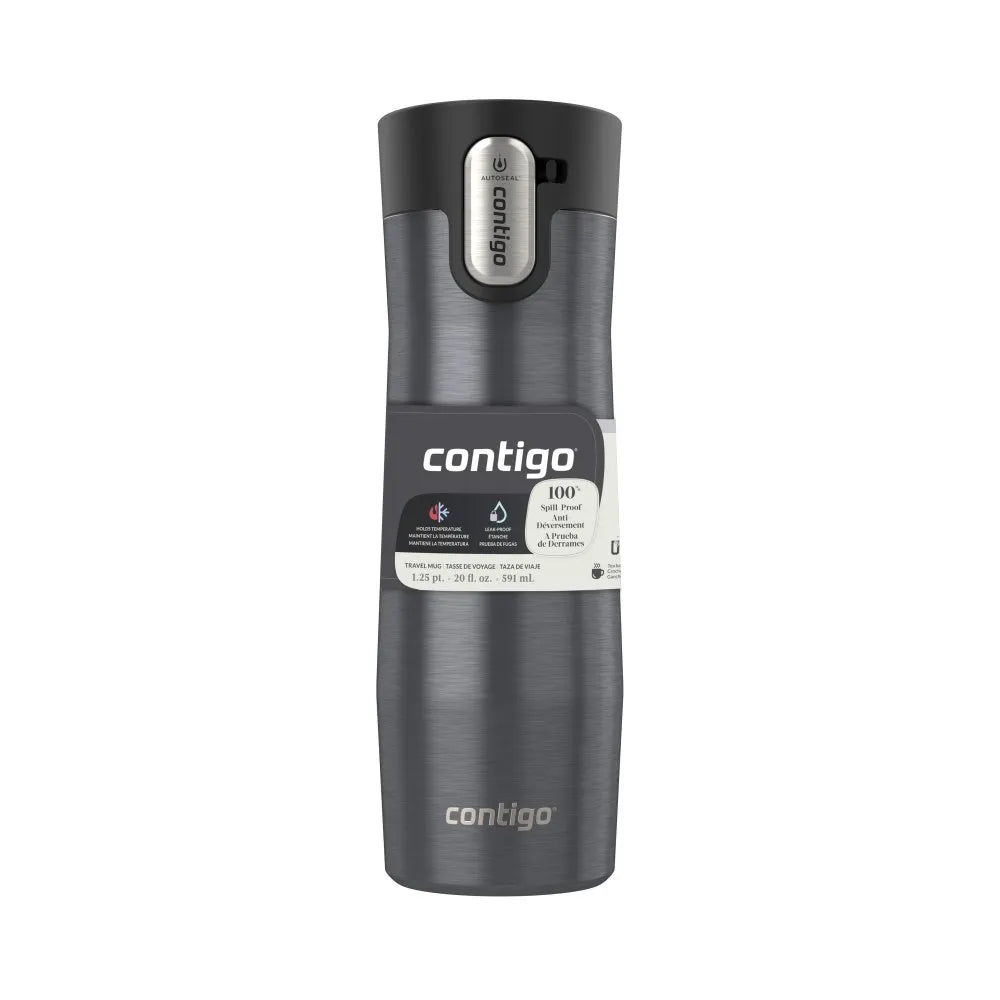 Coleman Mug Contigo® West Loop AUTOSEAL® 591 ml, Gris Metalizado