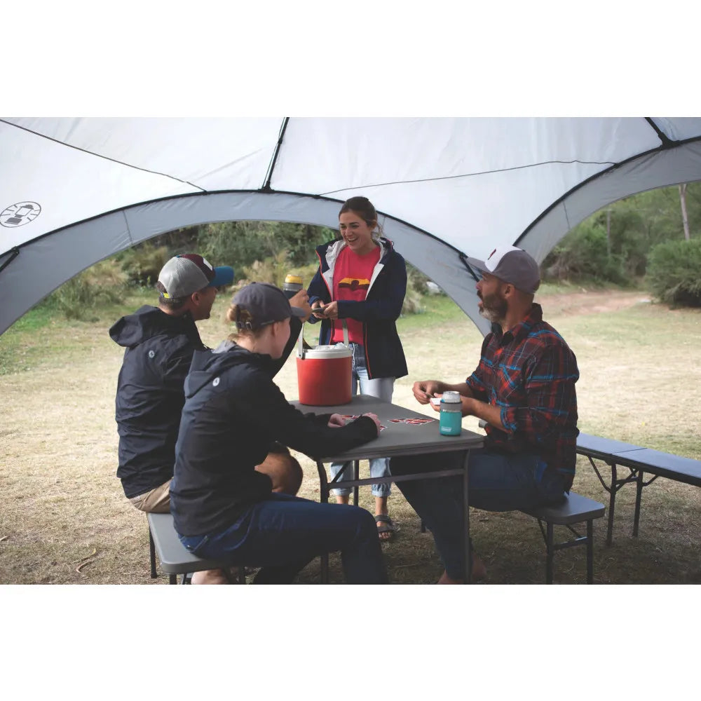 Coleman Set de Mesa y Bancos, Plegables, de 102 cm