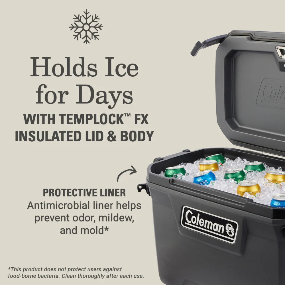 Cooler Convoy 55qts/52lts gris Coleman