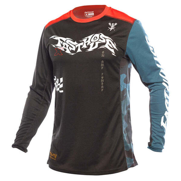 Jersey Fasthouse Grindhouse Bereman Negro Rojo