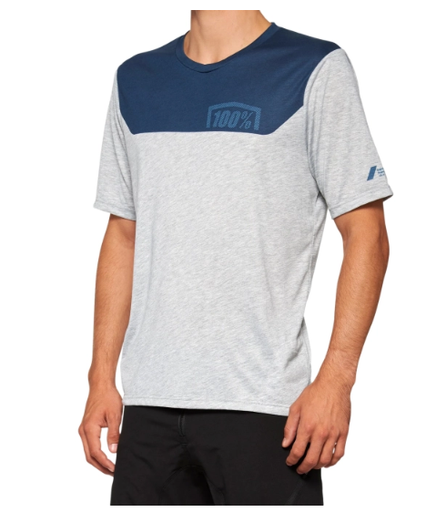Jersey 100% Airmatic Short Sleeve Grey Midnight