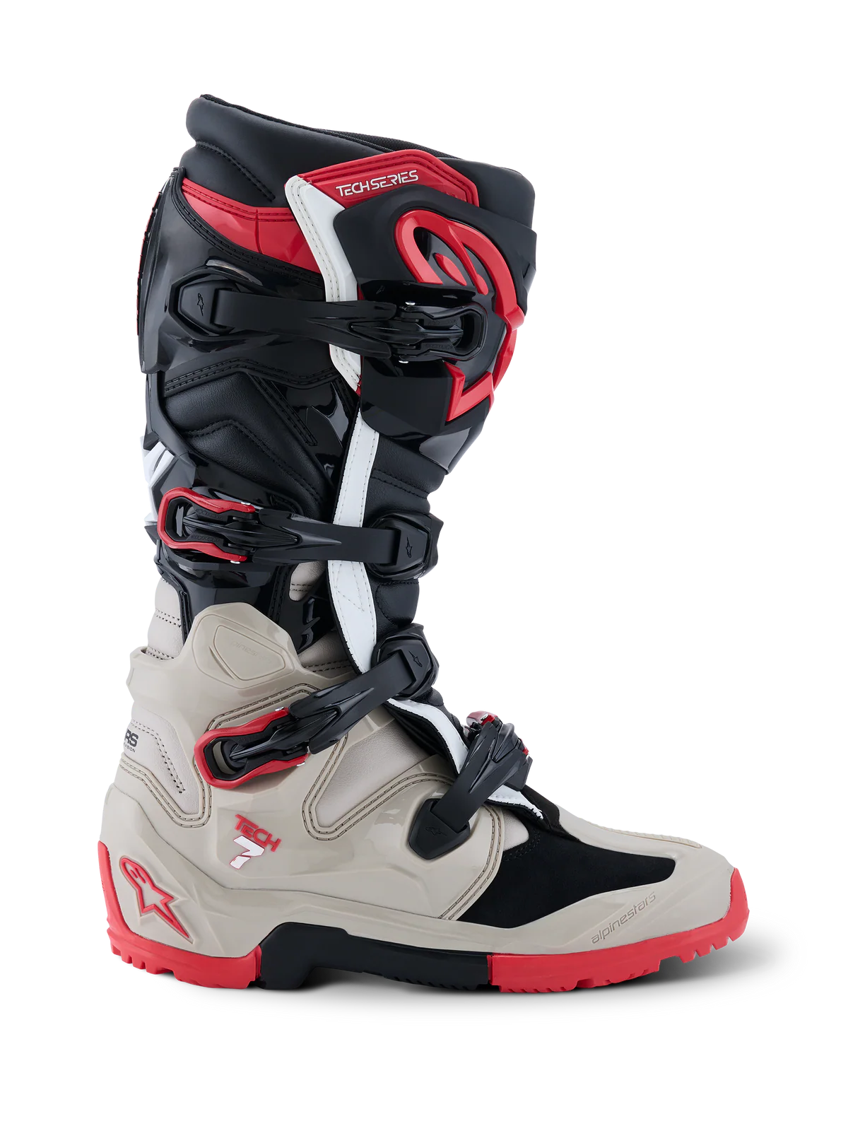 Botas de Moto Alpinestars Tech 7 Enduro Negro Gris Rojo