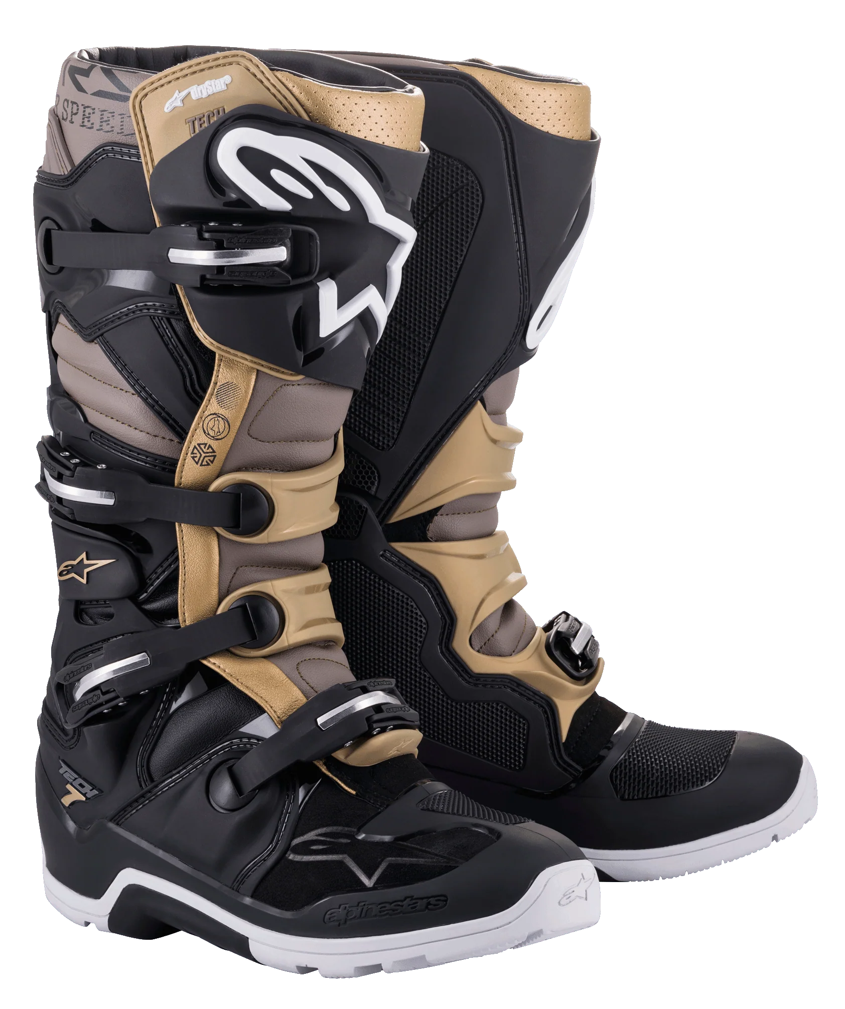 Botas de Moto Alpinestars Tech 7 Drystar Negro/Cafe