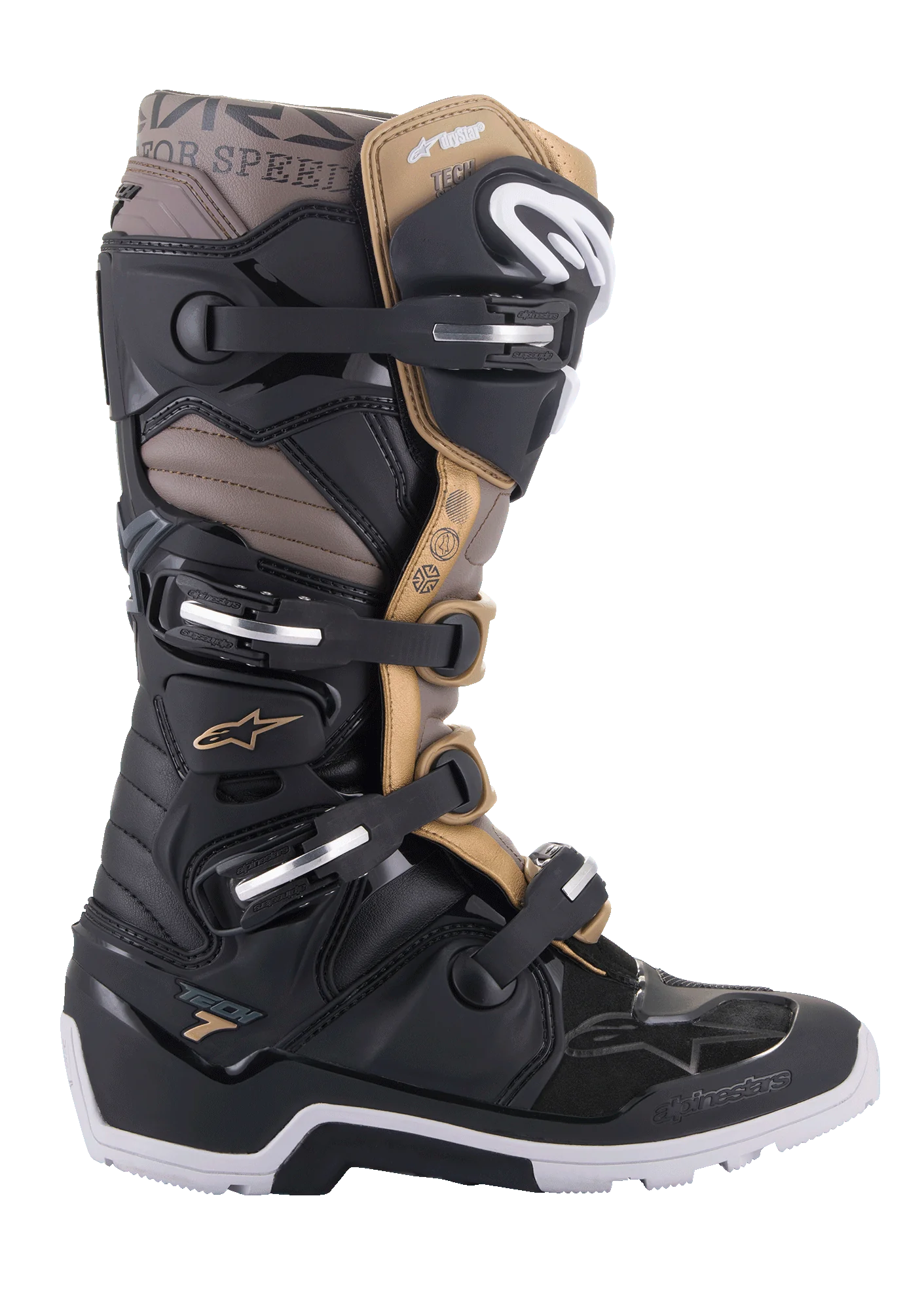 Botas de Moto Alpinestars Tech 7 Drystar Negro/Cafe