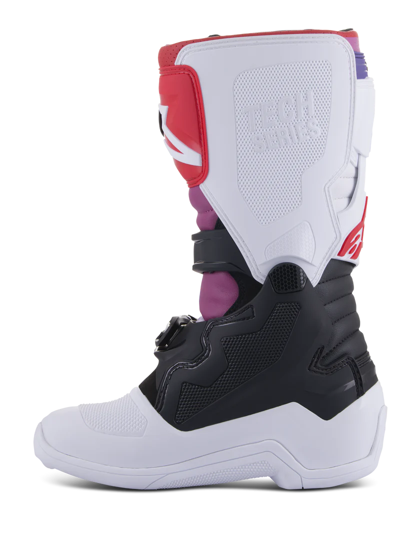 Botas de Moto Alpinestars Tech 7S Juveniles Blanco Negro