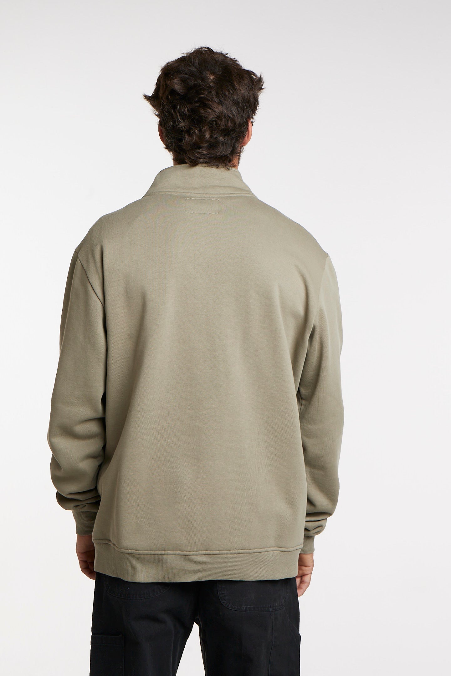 Polerón Verde Hombre Half Zip
