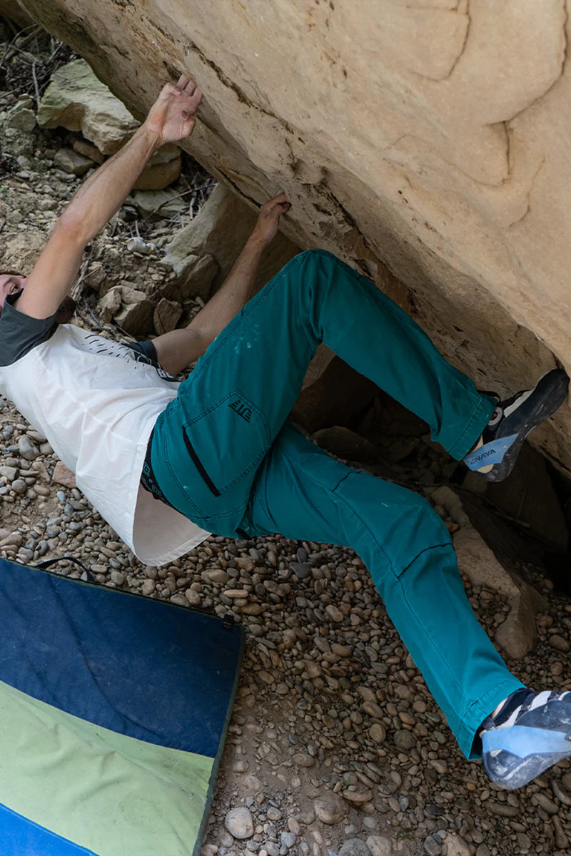 Pantalón Escalada Jeanstrack Turia Verde Ethnic Hombre