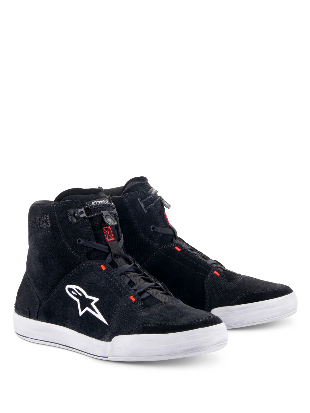 Zapatillas Alpinestars Chrome Negro/Gris Claro/Rojo Fluor